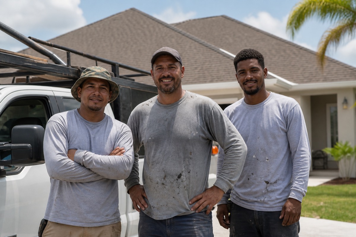 The Tarheel Roofing Inc crew